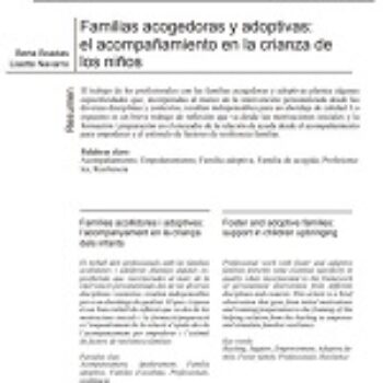 Familias acogedoras y adoptivas: el acompañamiento en la crianza de los niños
